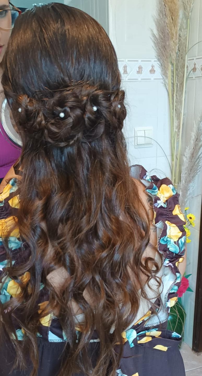 Penteado elegante para festa